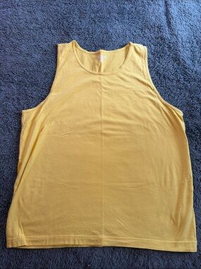 Amazon Essentials Yellow Men's Scoop Neck Tank Top